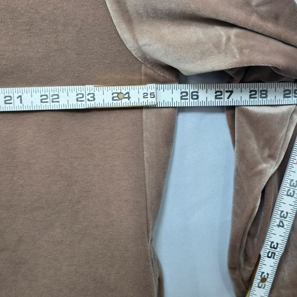 ATHLETA Retroplush Sweatshirt Women's Size 1X Velvet Crewneck Brown/Beige Soft - Picture 5 of 13